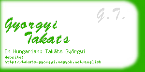gyorgyi takats business card